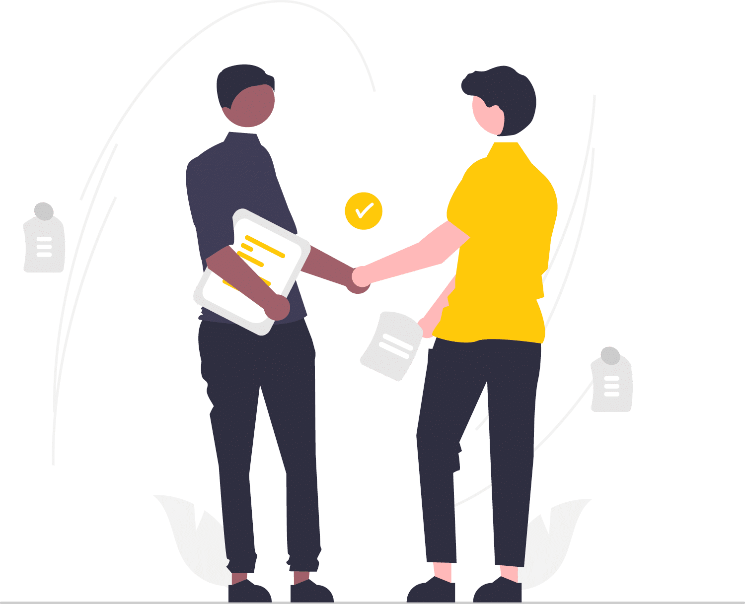 business deal being closed