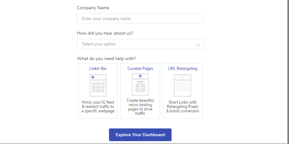 Explore Dashboard