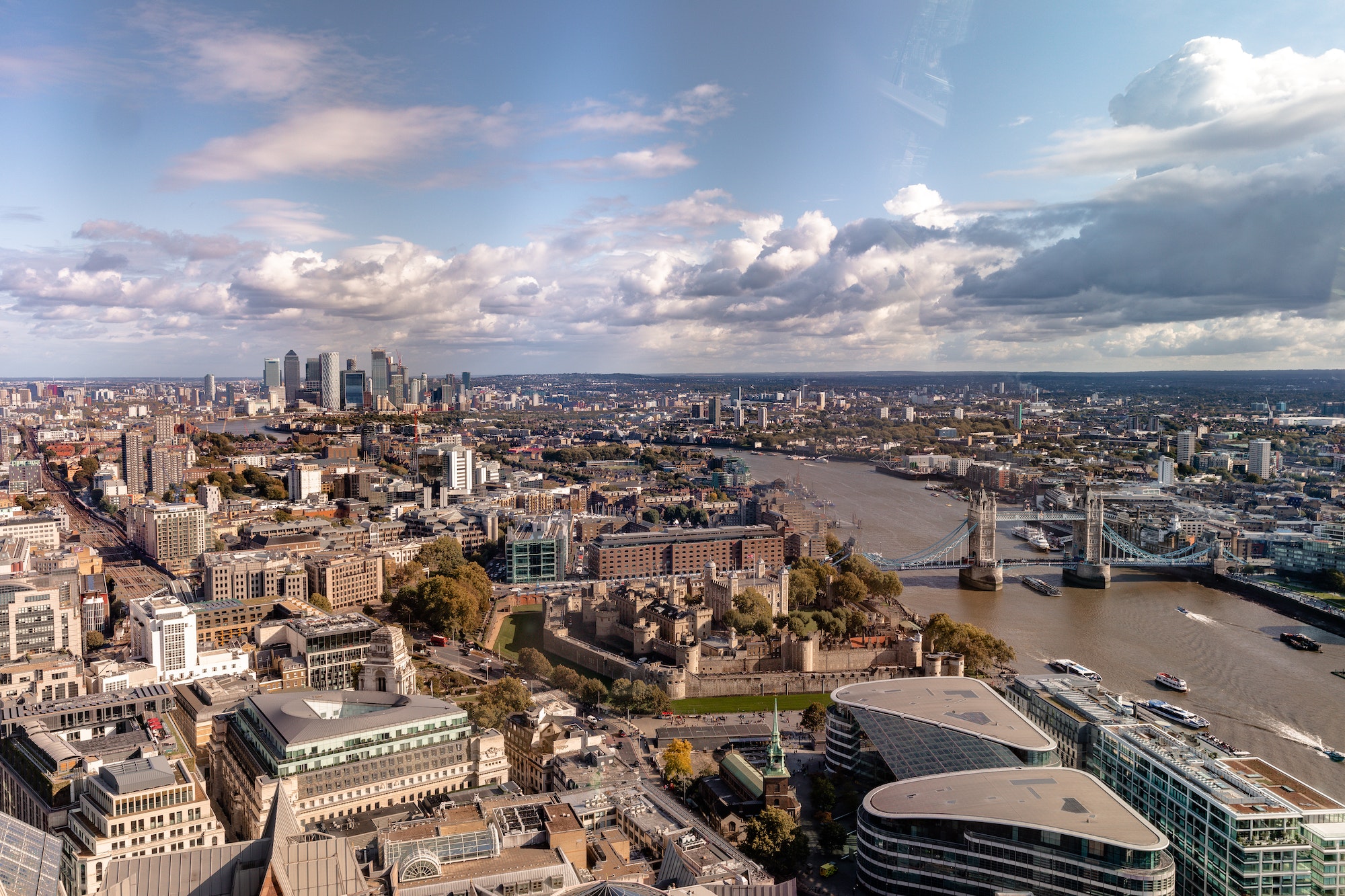 View over the Thames and city of London from the Sky Garden, United Kingdom, Digital Marketing Agency Hayes